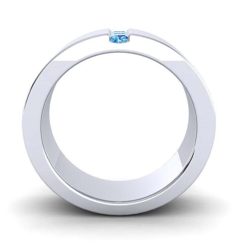 Swiss Blue Topaz Band
