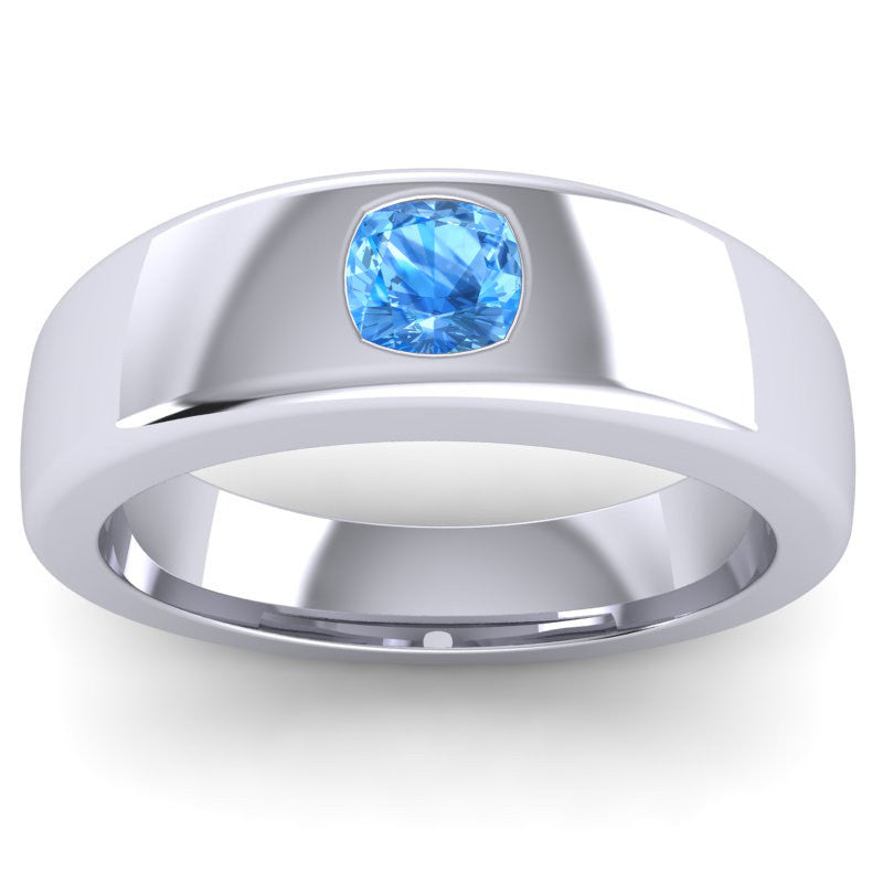 Swiss Blue Topaz Band