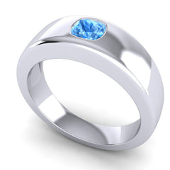 Swiss Blue Topaz Band