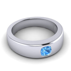 Swiss Blue Topaz Band