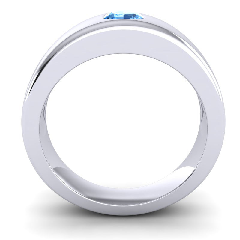 Swiss Blue Topaz Band