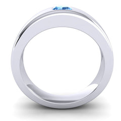 Swiss Blue Topaz Band