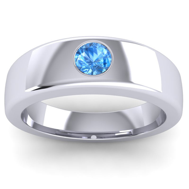 Swiss Blue Topaz Band