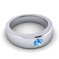 Swiss Blue Topaz Band