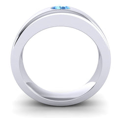 Swiss Blue Topaz Band