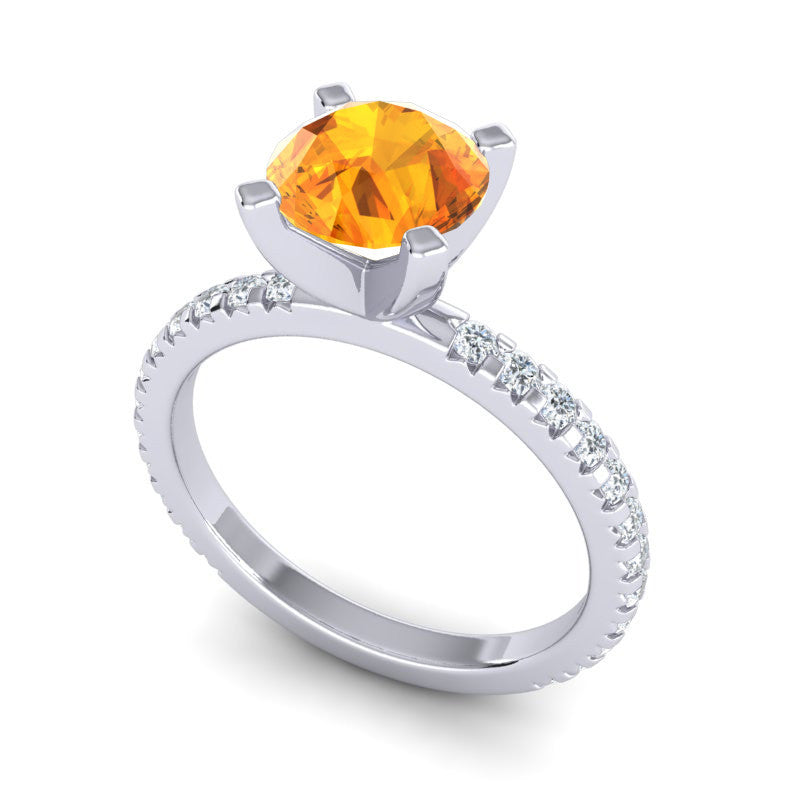 Citrine and Diamond