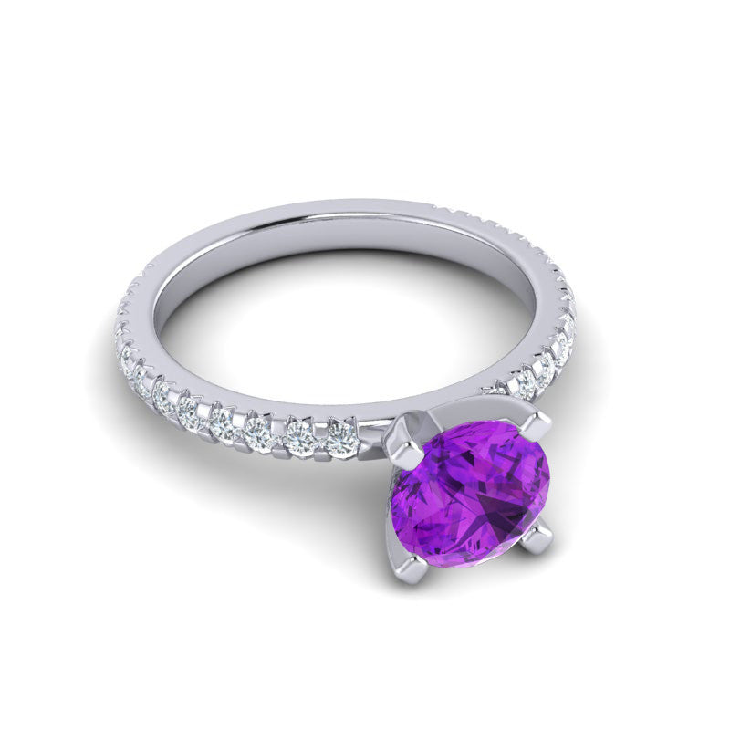 Amethyst and Diamond