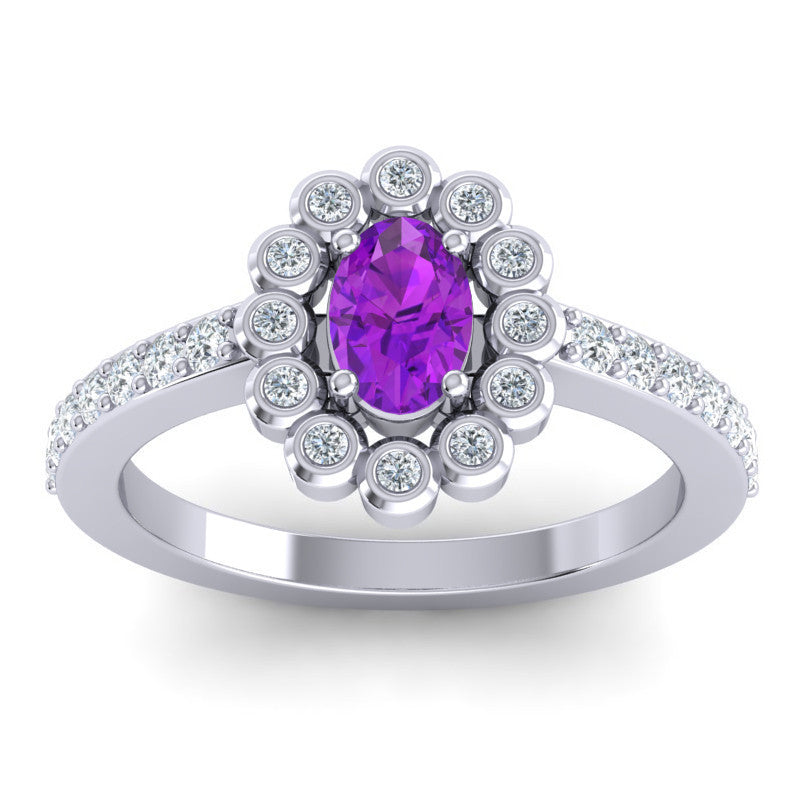Amethyst and Diamond
