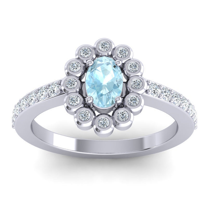 Aquamarine and Diamond