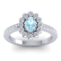 Aquamarine and Diamond