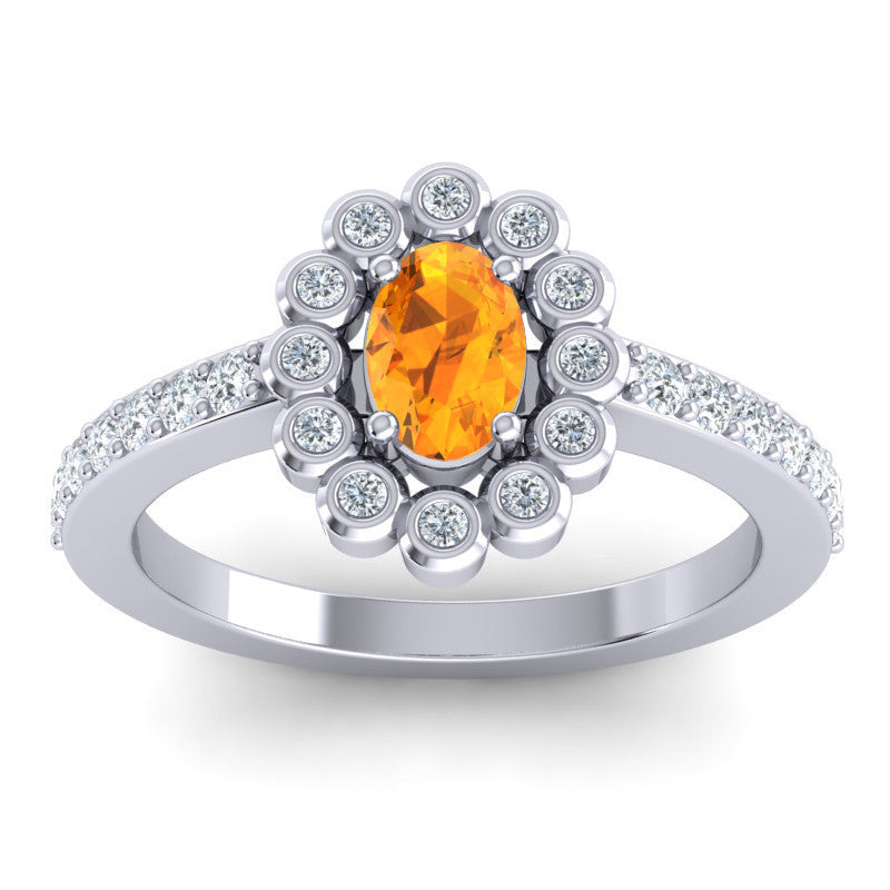 Citrine and Diamond