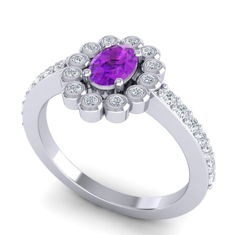 Amethyst and Diamond