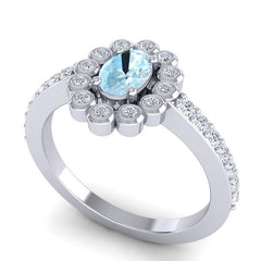 Aquamarine and Diamond