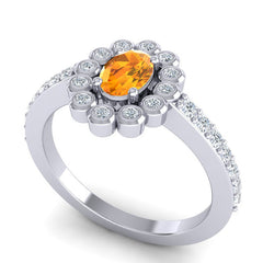 Citrine and Diamond