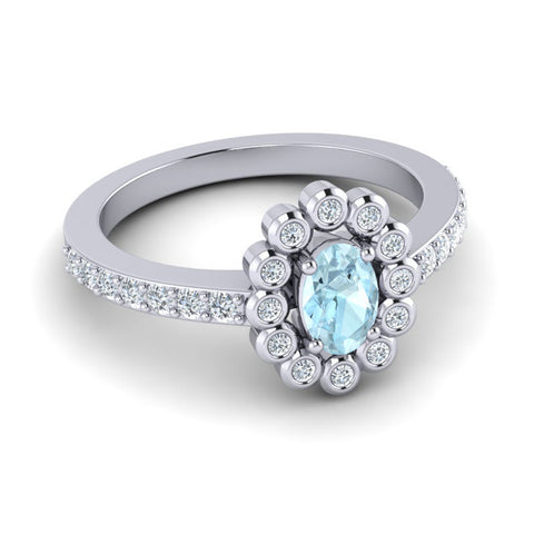Aquamarine and Diamond