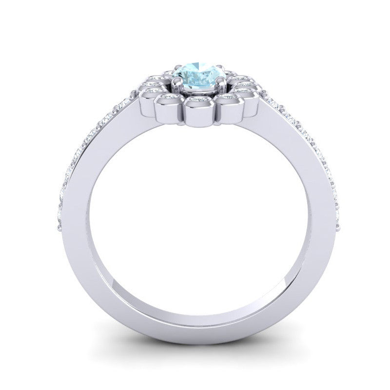 Aquamarine and Diamond