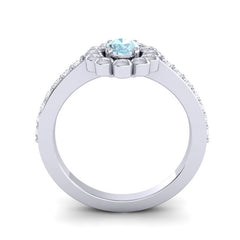 Aquamarine and Diamond