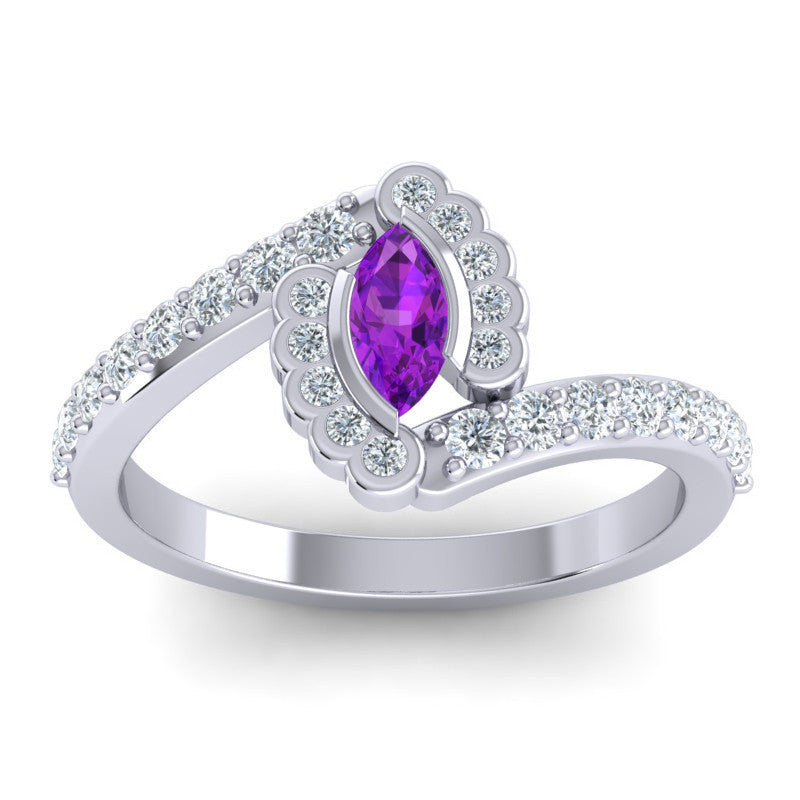 Amethyst and Diamond