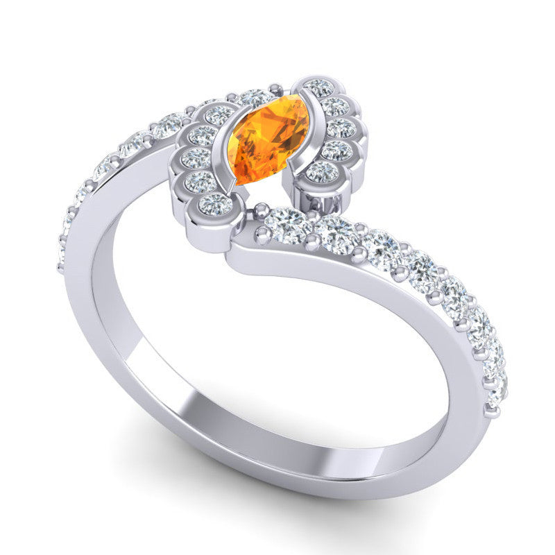 Citrine and Diamond