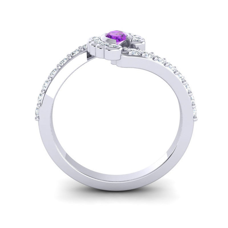 Amethyst and Diamond