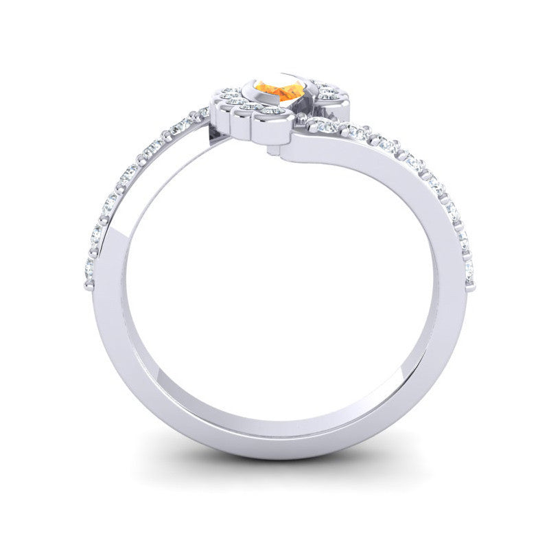 Citrine and Diamond