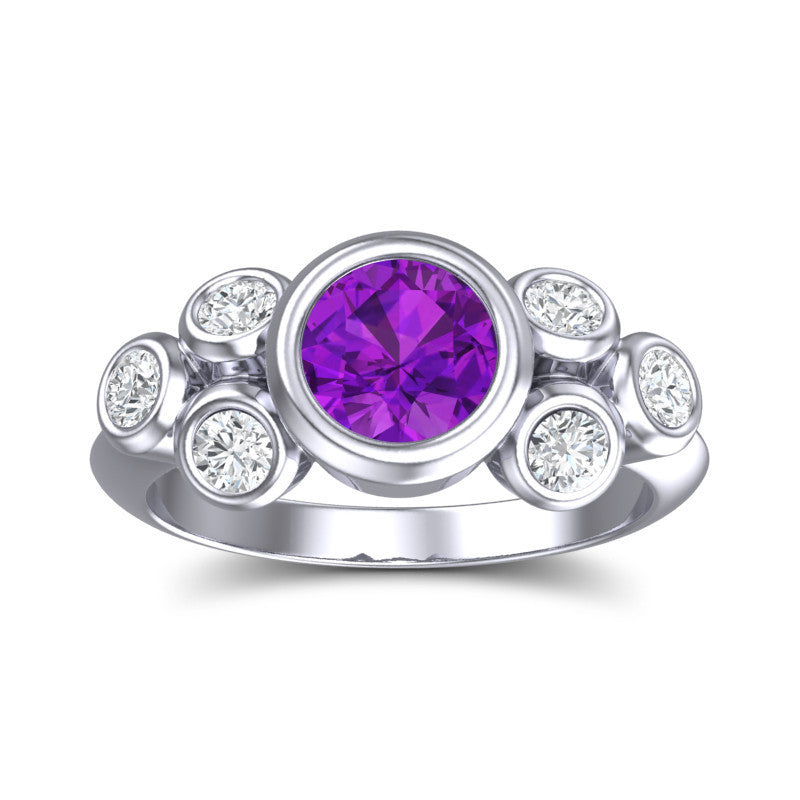 Amethyst and Diamond