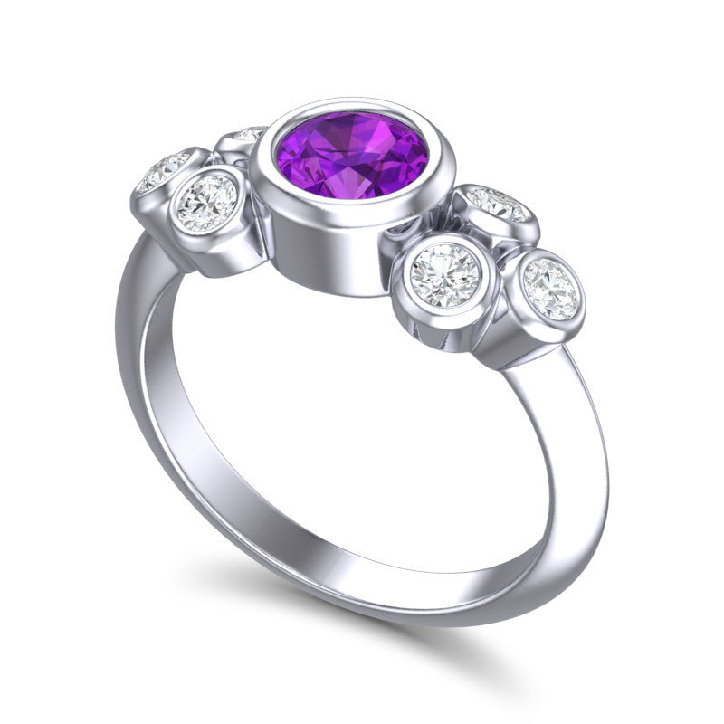 Amethyst and Diamond
