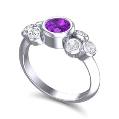 Amethyst and Diamond
