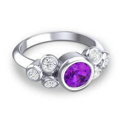 Amethyst and Diamond