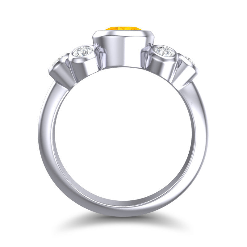 Citrine and Diamond