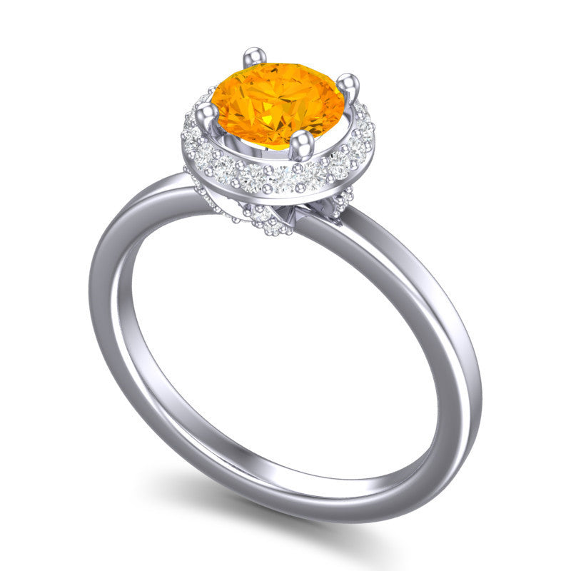 Citrine and Diamond