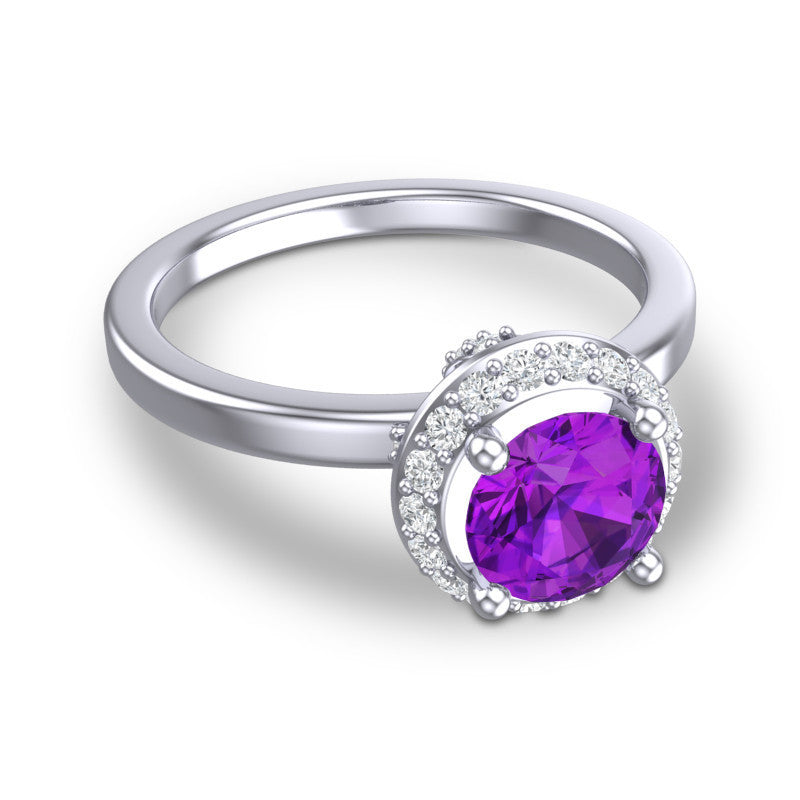 Amethyst and Diamond