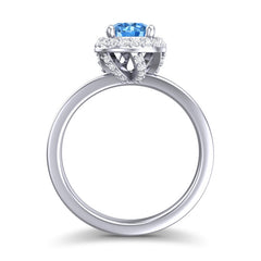 Swiss Blue Topaz and Diamond