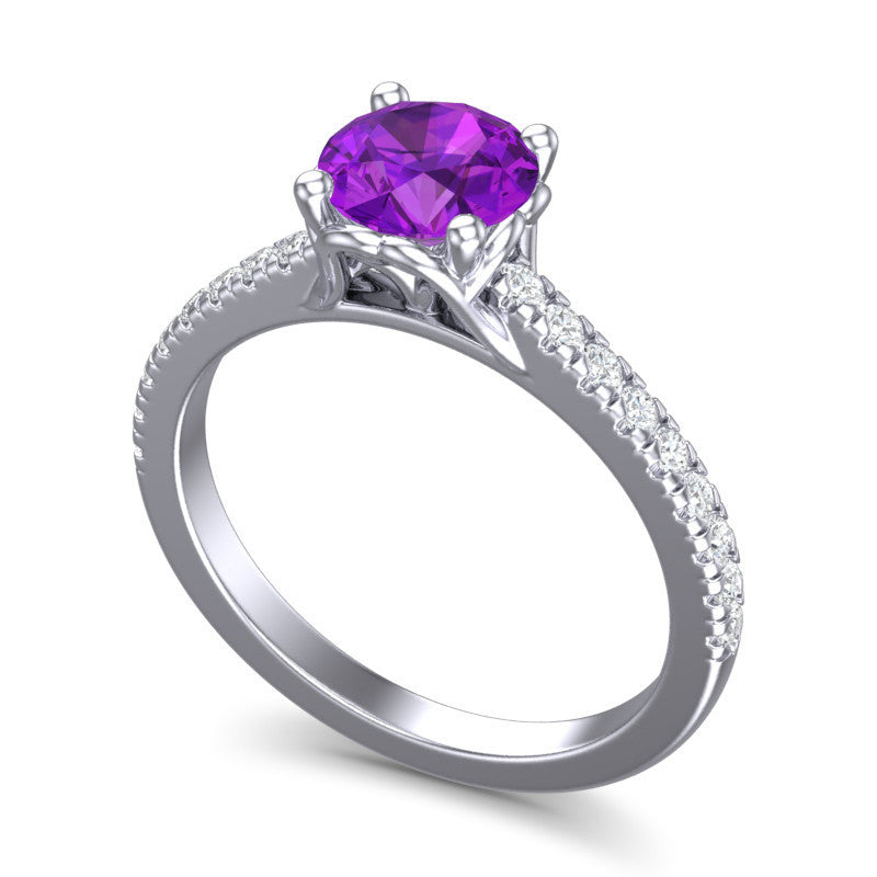 Amethyst and Diamond