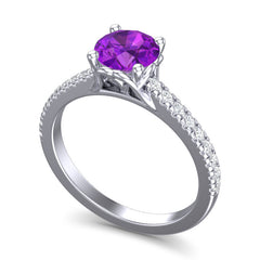 Amethyst and Diamond