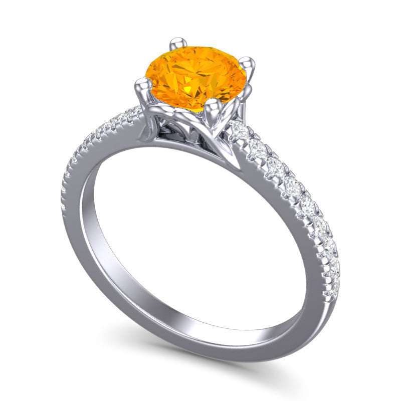 Citrine and Diamond
