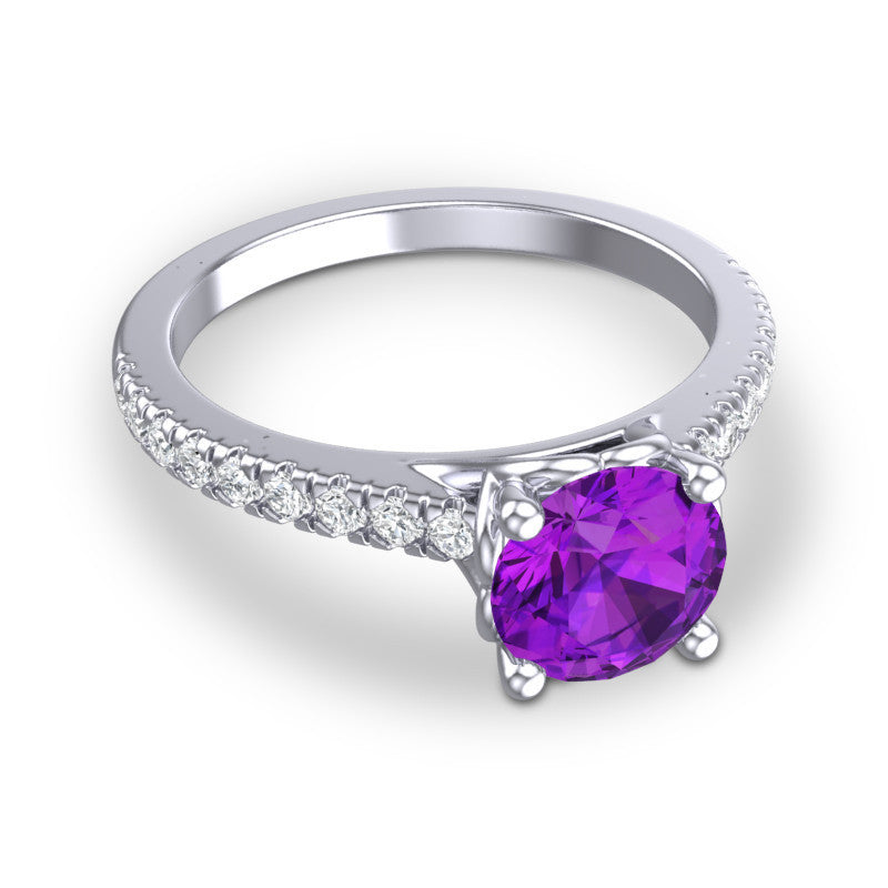 Amethyst and Diamond