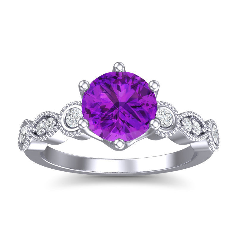 Amethyst and Diamond