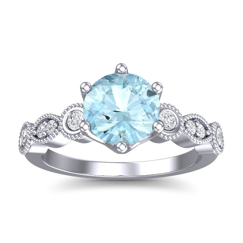Aquamarine and Diamond