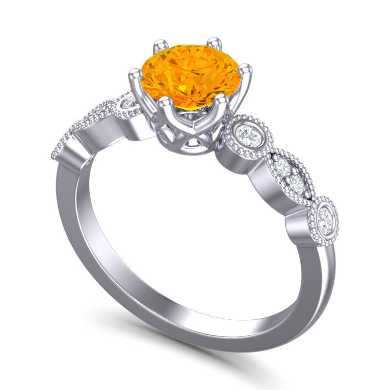 Citrine and Diamond