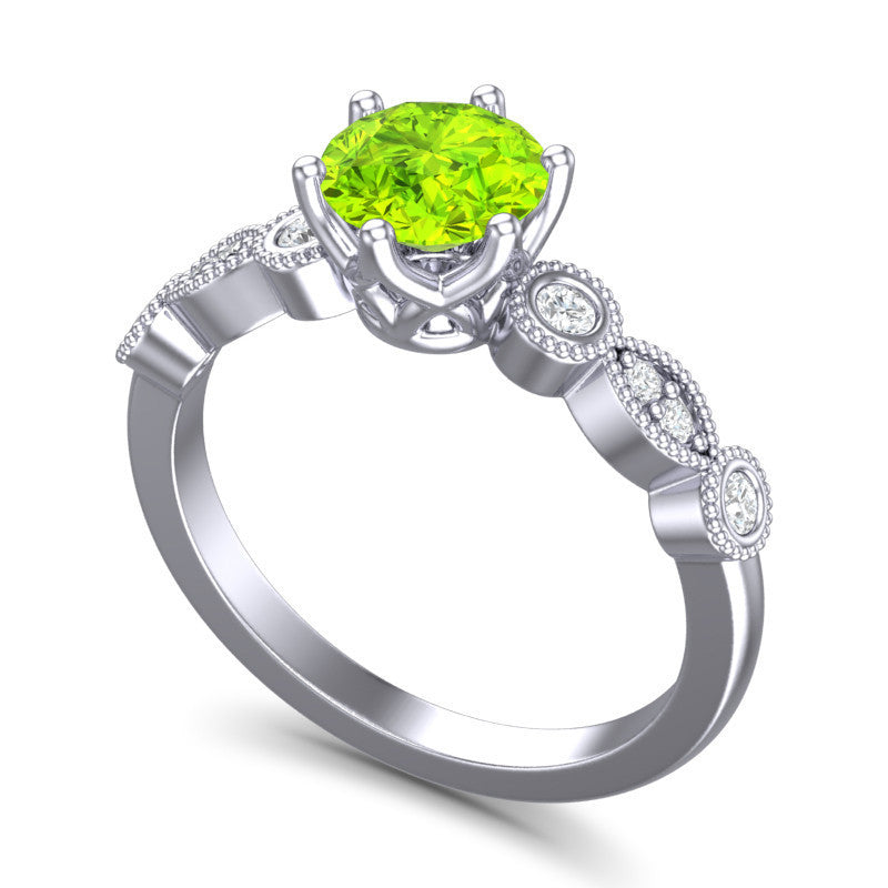 Peridot and Diamond