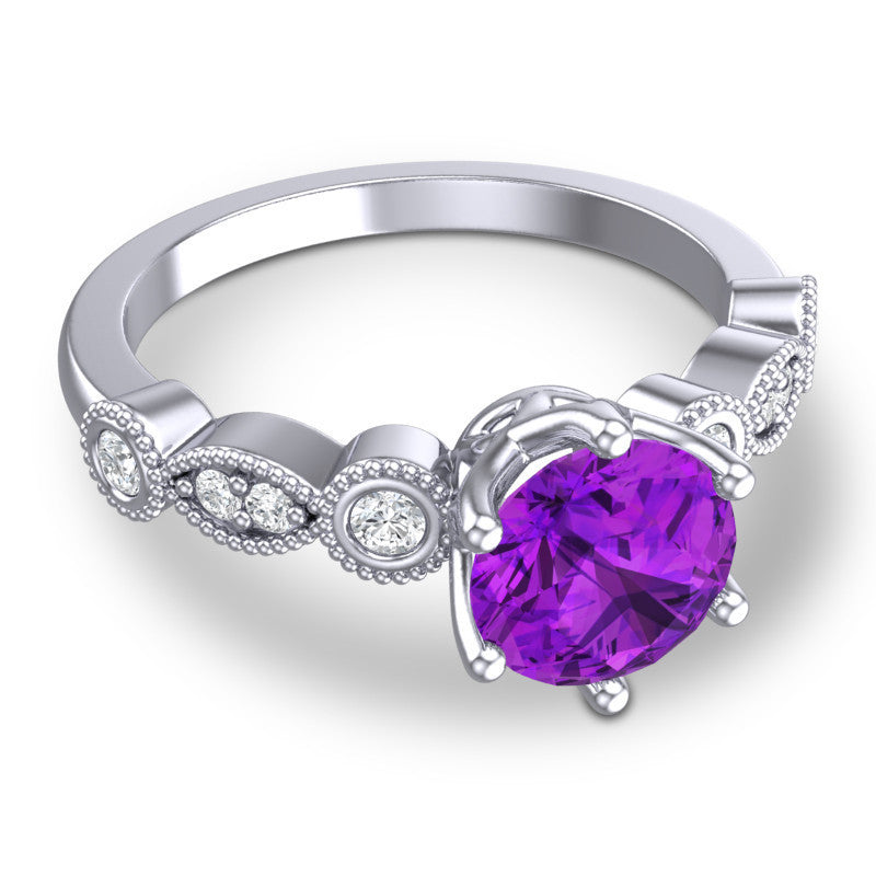 Amethyst and Diamond
