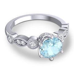 Aquamarine and Diamond