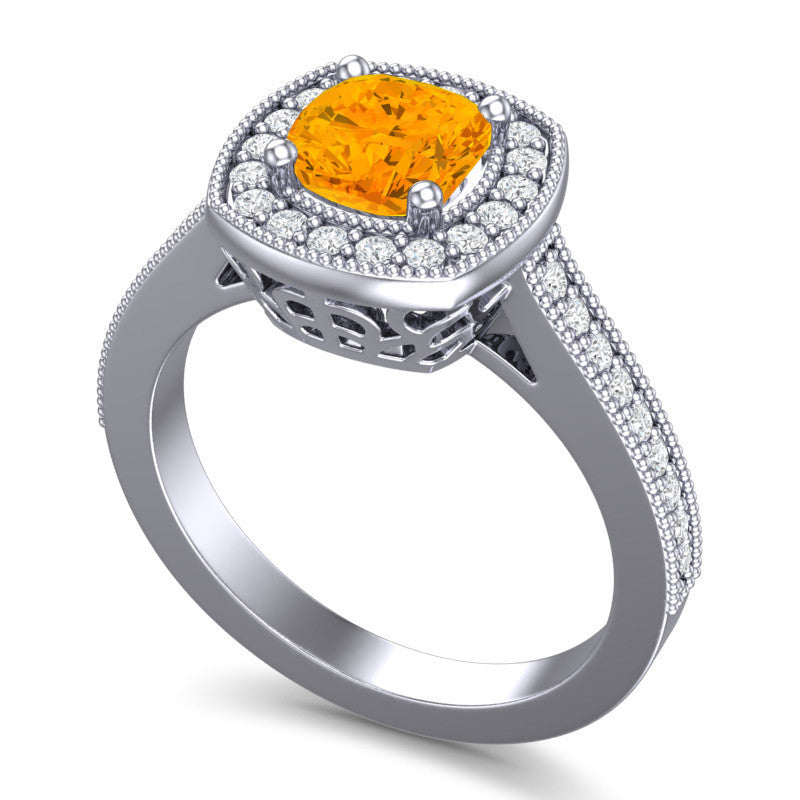 Citrine and Diamond