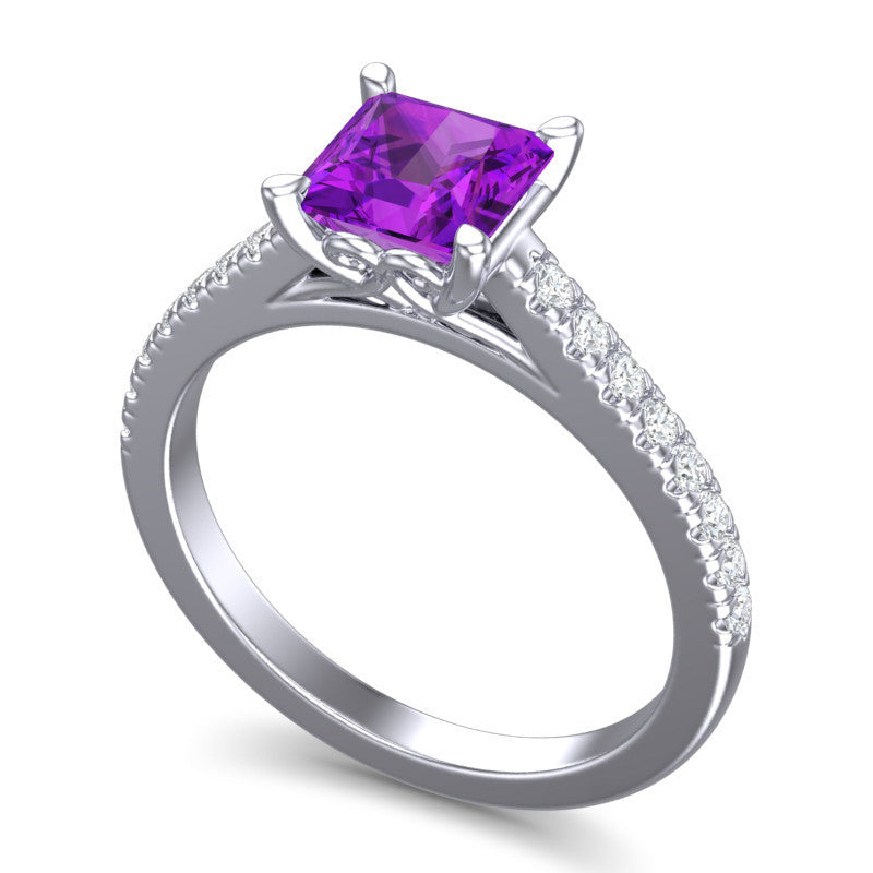 Amethyst and Diamond