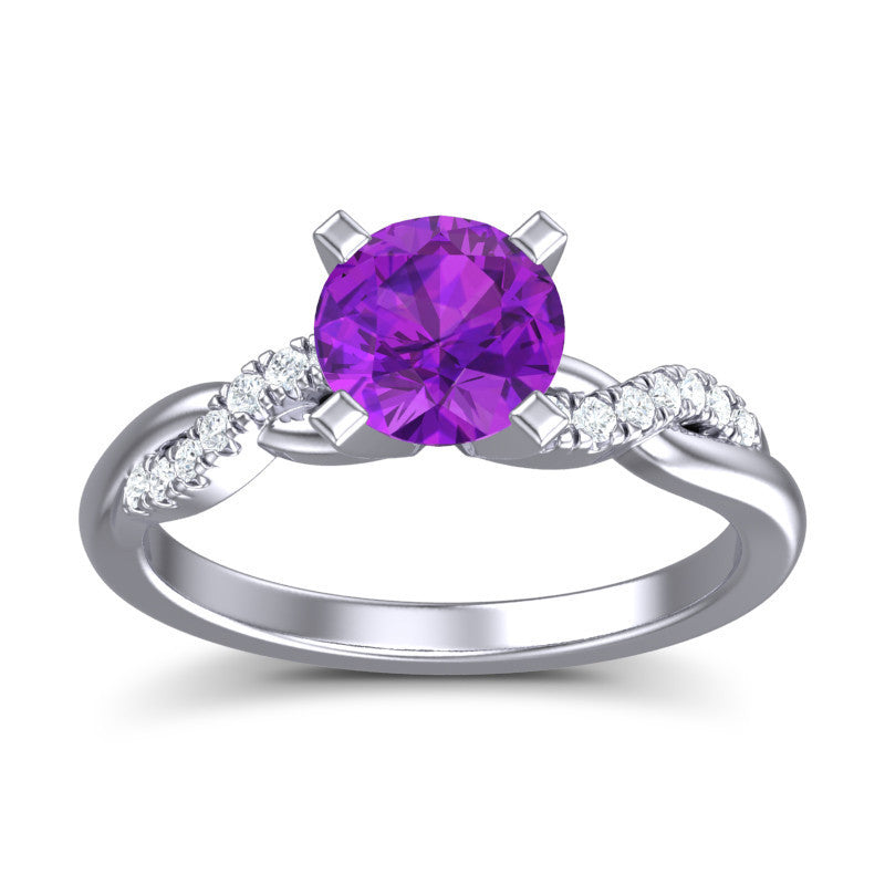 Amethyst and Diamond