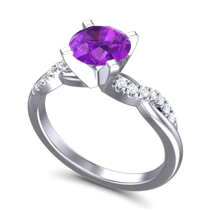 Amethyst and Diamond