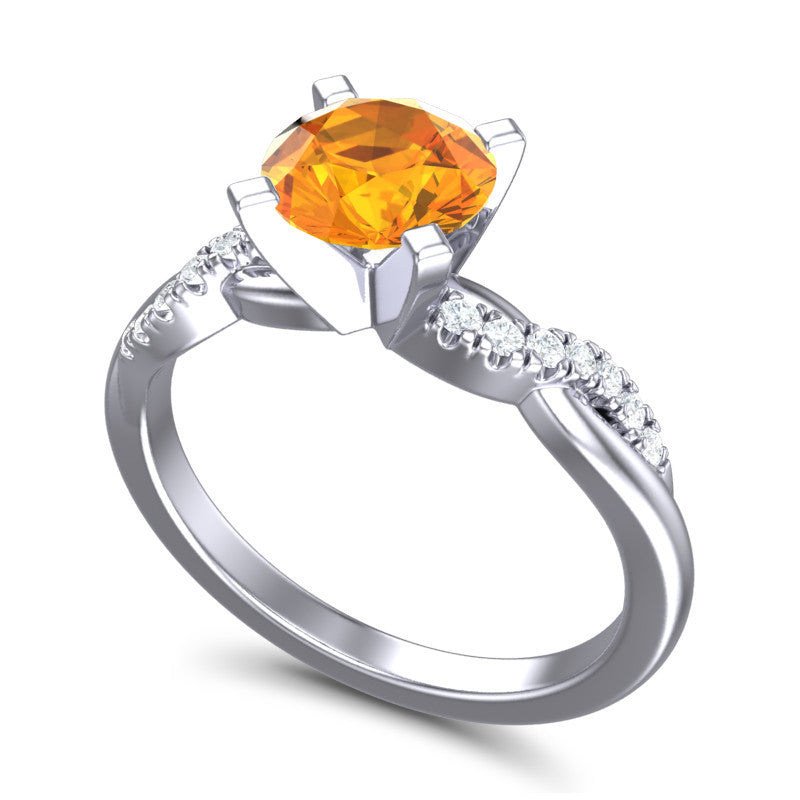 Citrine and Diamond