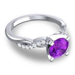 Amethyst and Diamond