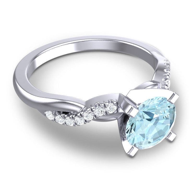Aquamarine and Diamond